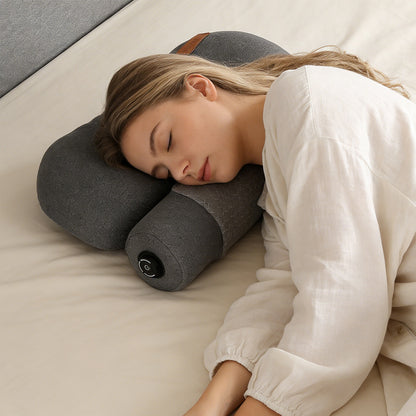 Heated Memory Foam Neck Pillow with 3-Level Heat Therapy