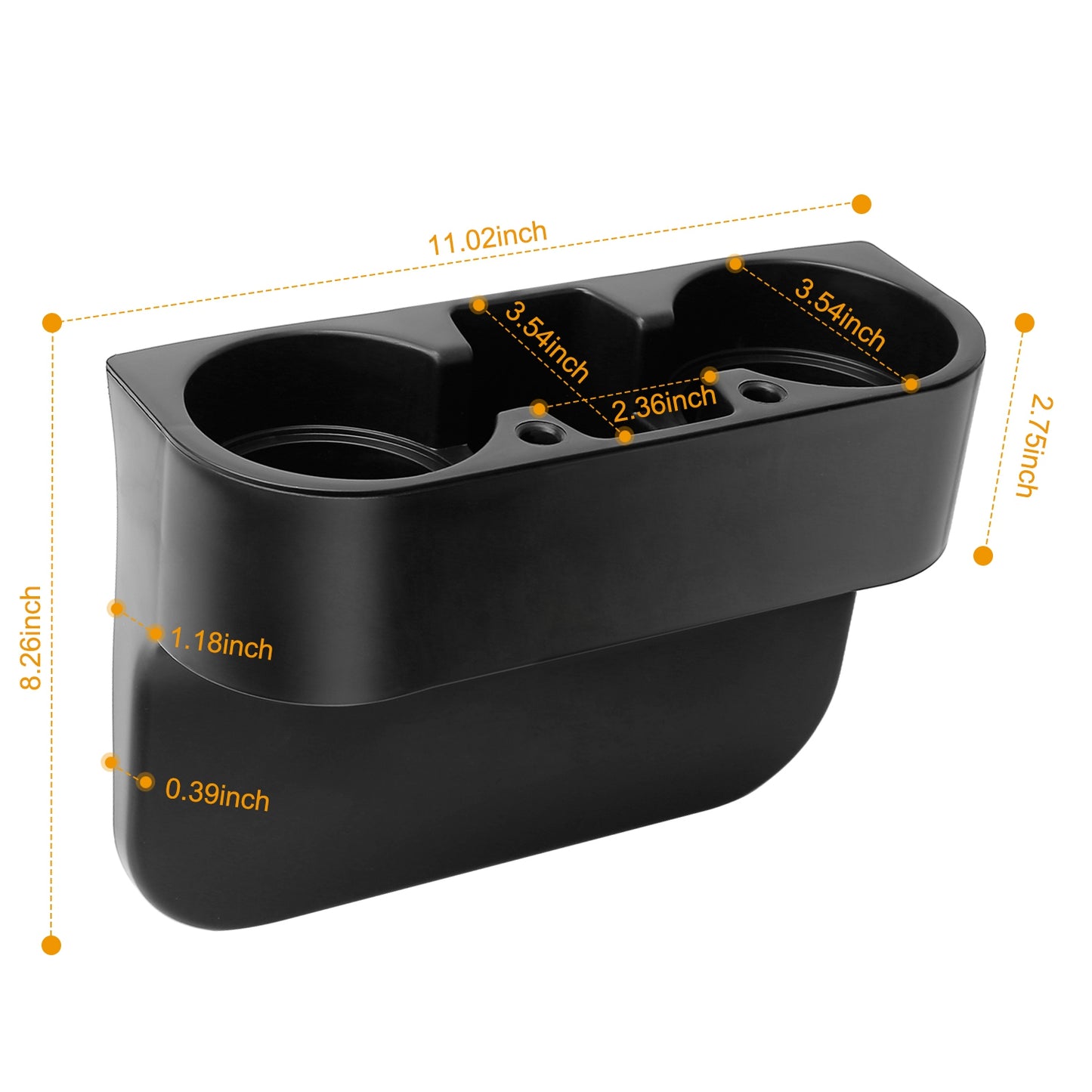 Car Seat Gap Cup Holder Organizer with Dual Holders