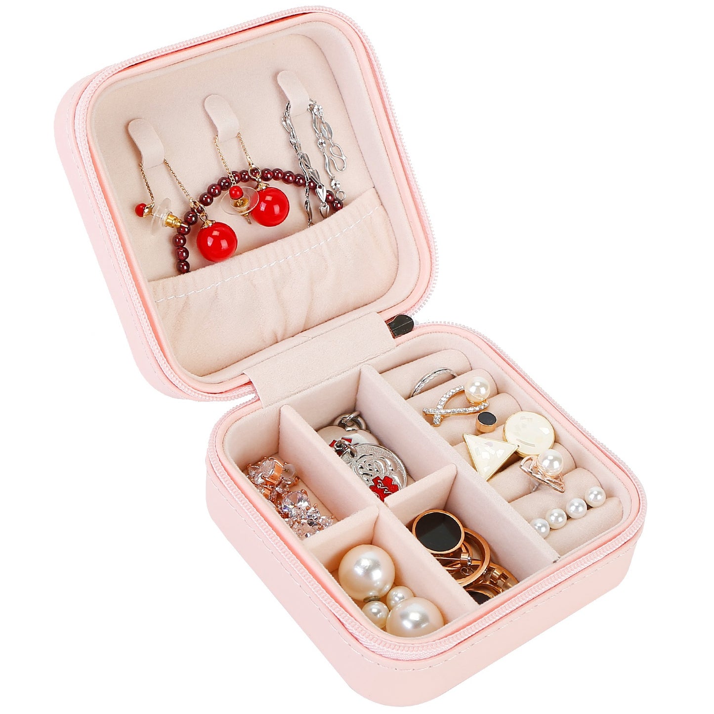 Mini Jewelry Storage Box with Travel Case Organizer