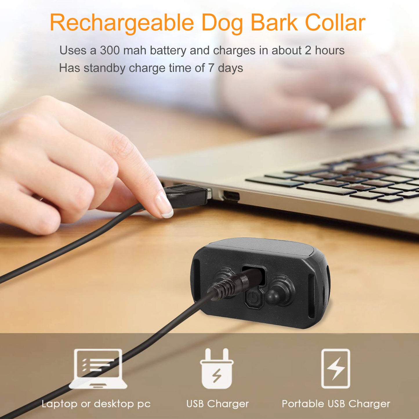 Dog Training Collar Receiver with 9 Levels & IP67 Waterproof