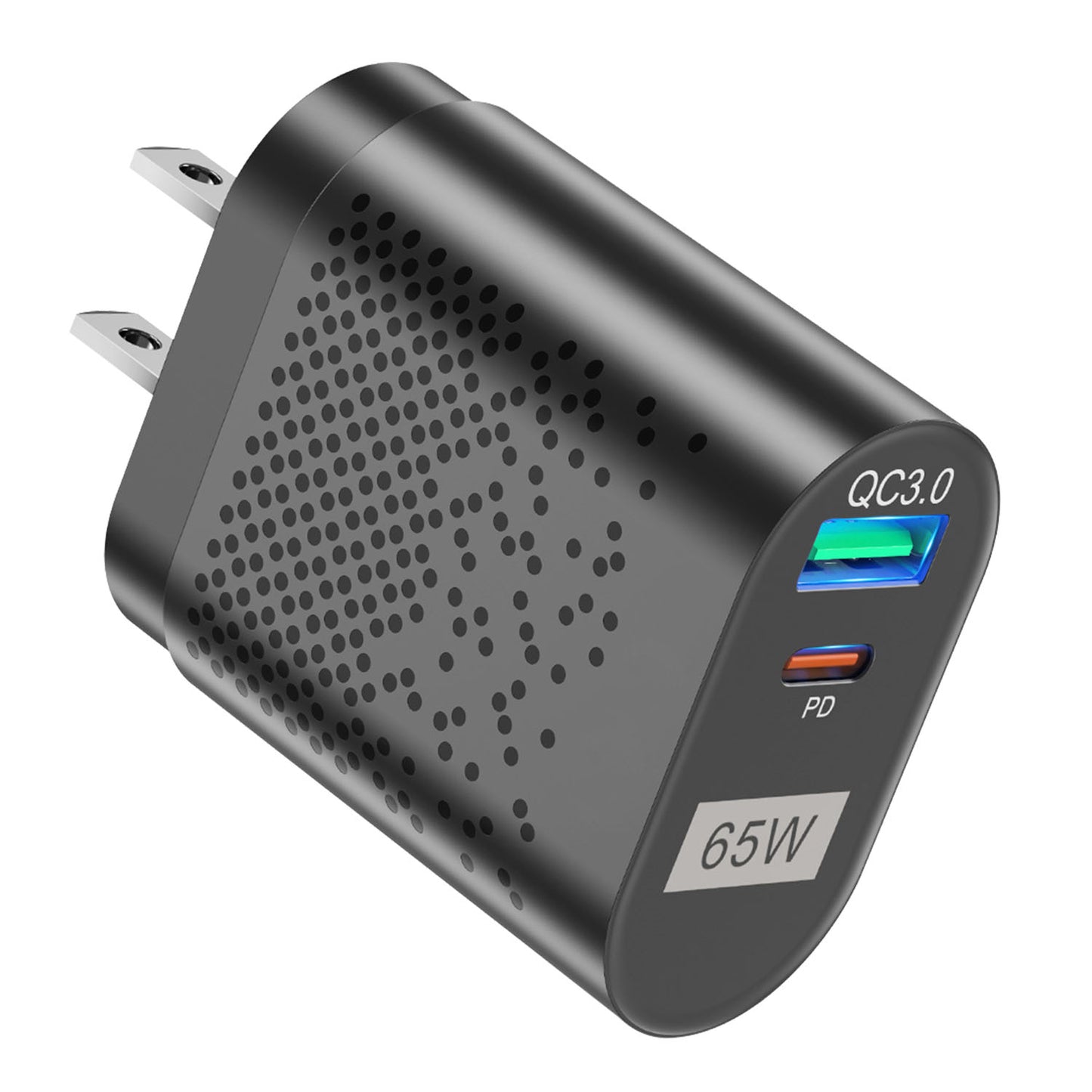 65W USB-C Fast Wall Charger with Dual Port PD 3.0