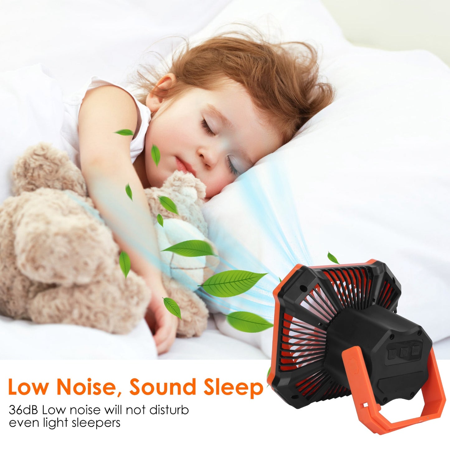 Camping Lantern Fan with 10000mAh Power Bank & Remote