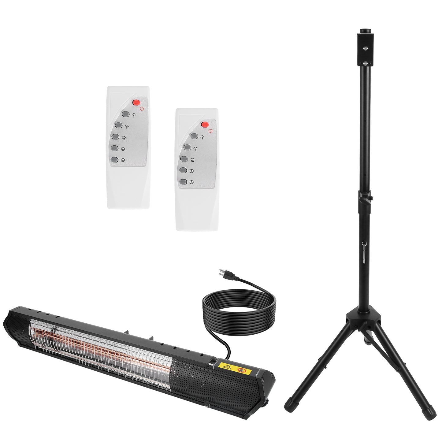 1500W Infrared Patio Heater with Adjustable Tripod Stand