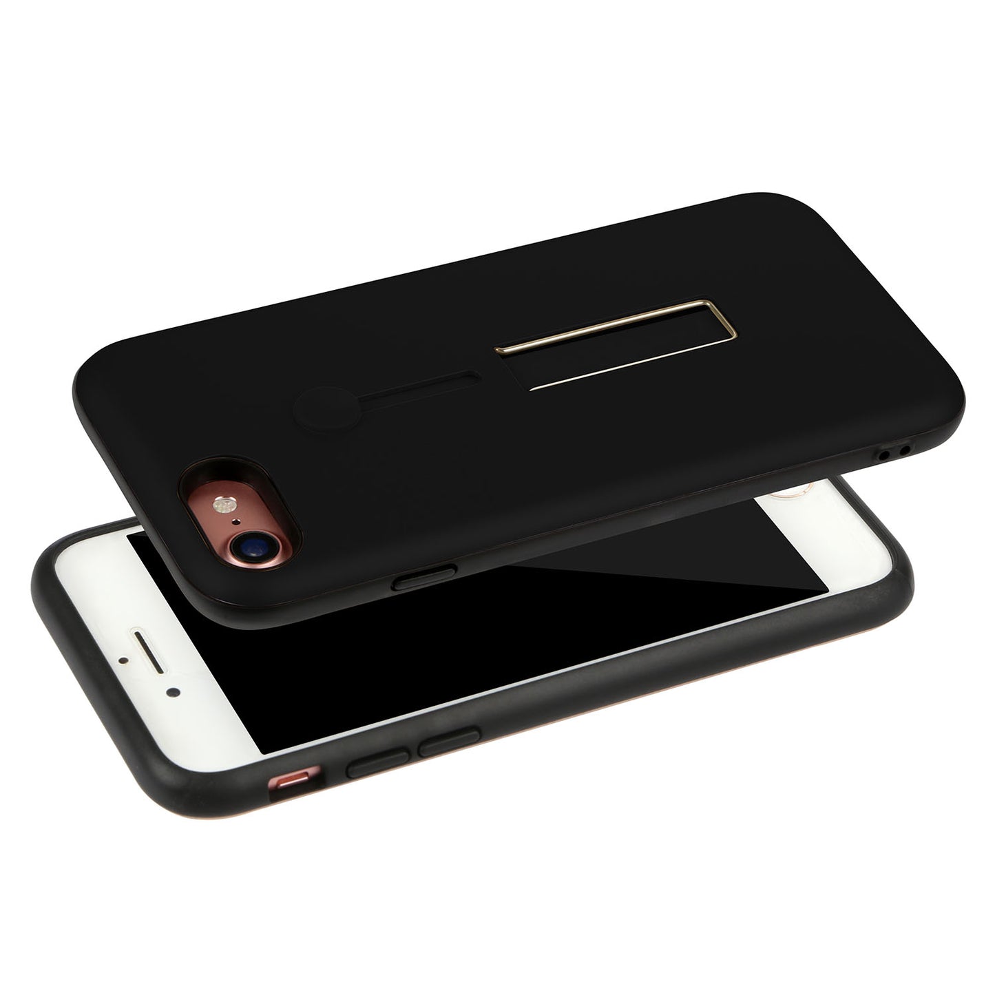 iPhone 8 Case with Finger Strap and Kickstand
