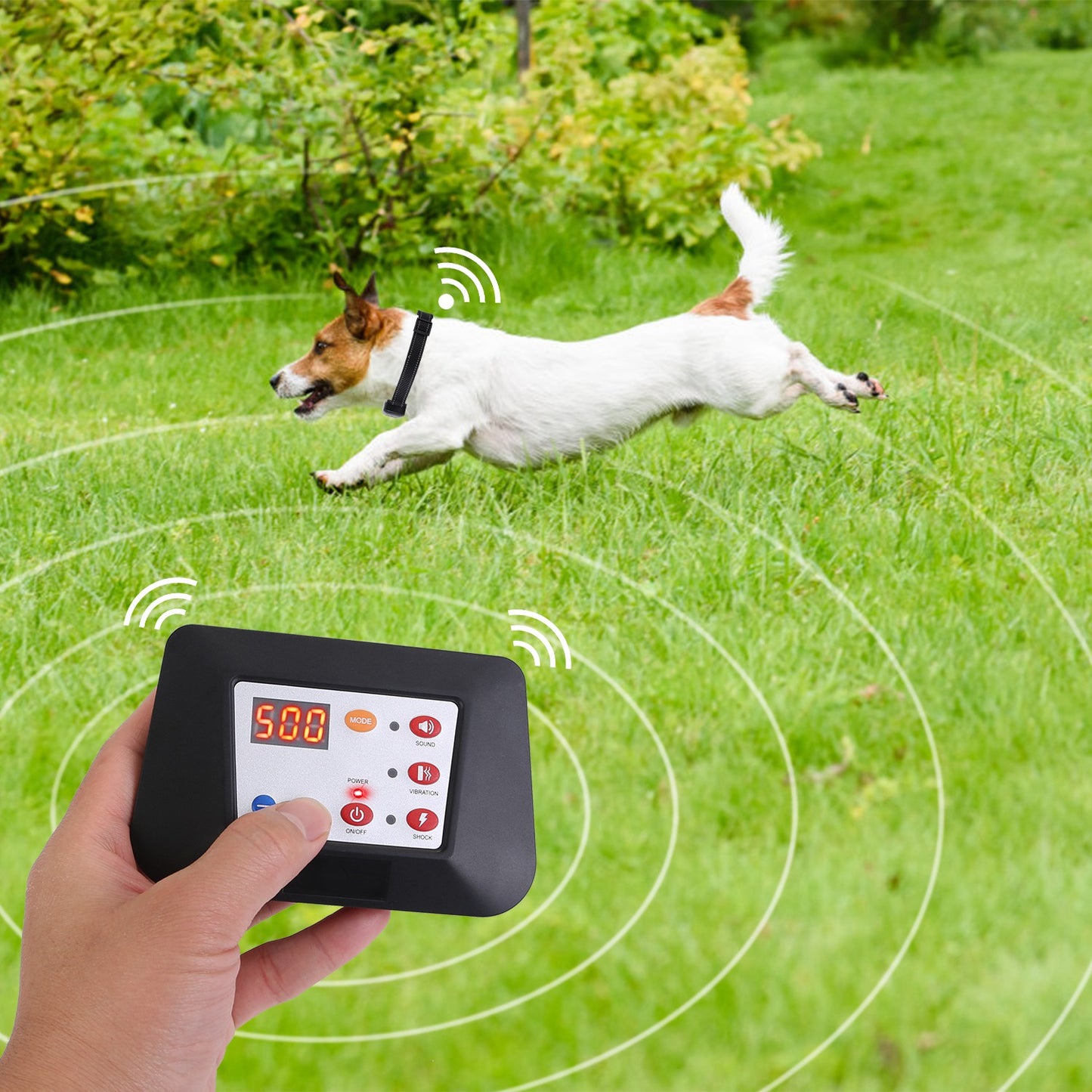 Wireless Dog Fence & Training Collar System 990FT Range