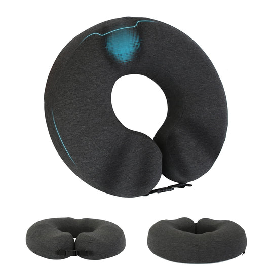 Donut Pillow Seat Cushion Memory Foam Donut Chair Cushions Ergonomic Seat Cushion Pad for Coccyx Prostate Sciatica Pelvic Floor Pressure Sores Office