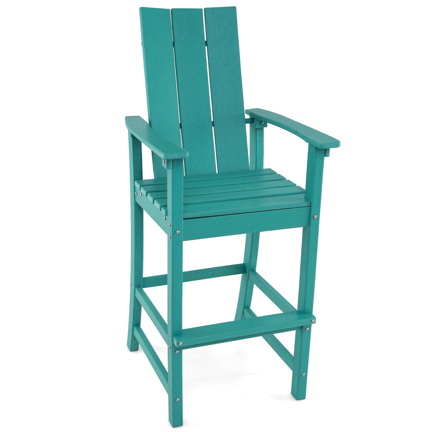 Tall Adirondack Bar Chair with Ergonomic High Back