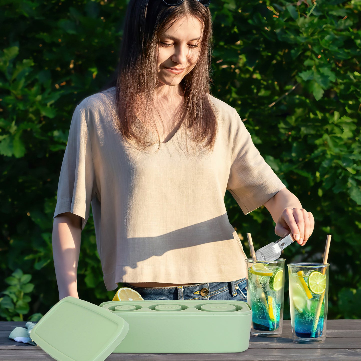 Hollow Cylinder Ice Cube Tray for Stanley Tumblers 20-40oz
