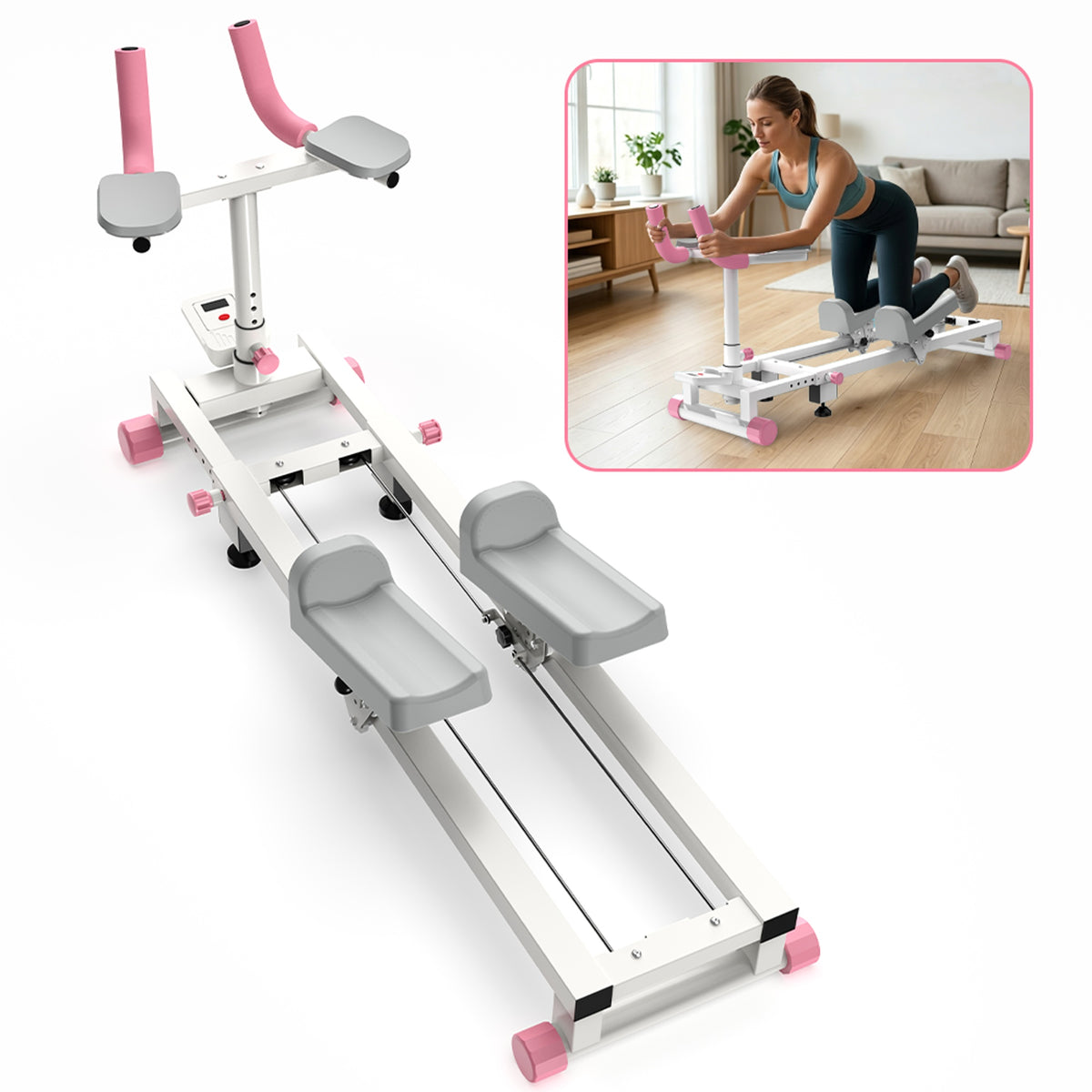 Crawl Spine Twist & Stretch Trainer, Multi-Functional Core Posture Correction Workout Equipment, Adjustable Home & Offic