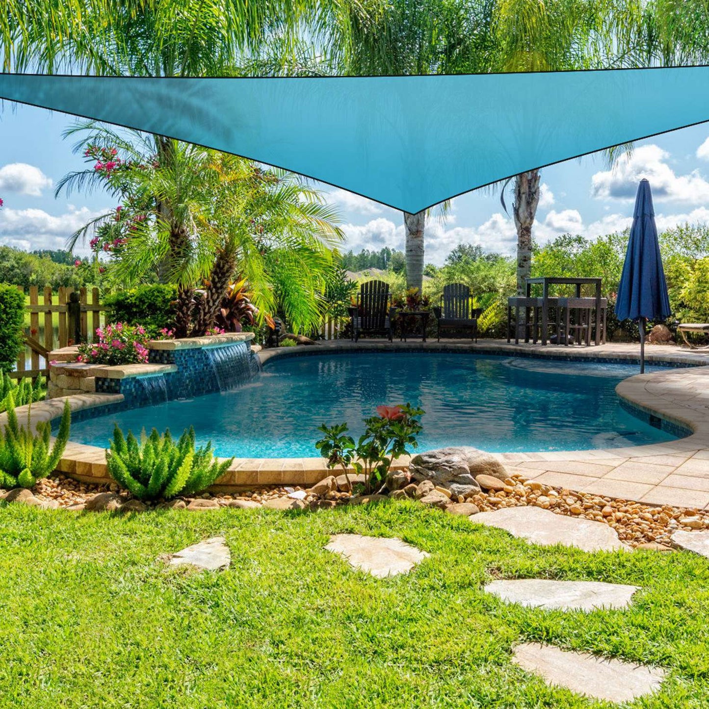Triangle Shade Sail Canopy - Waterproof Outdoor Sun Shelter