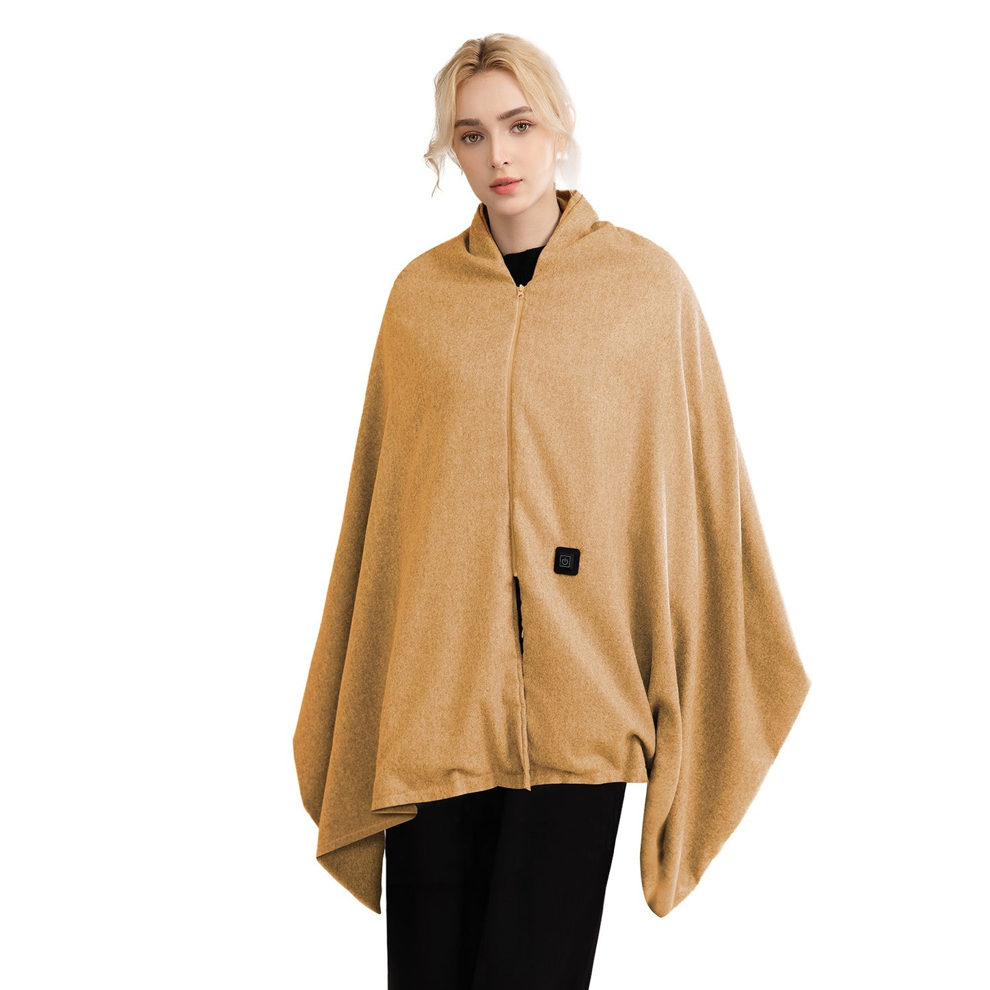 USB Heated Shawl with 3 Heat Levels and Zipper