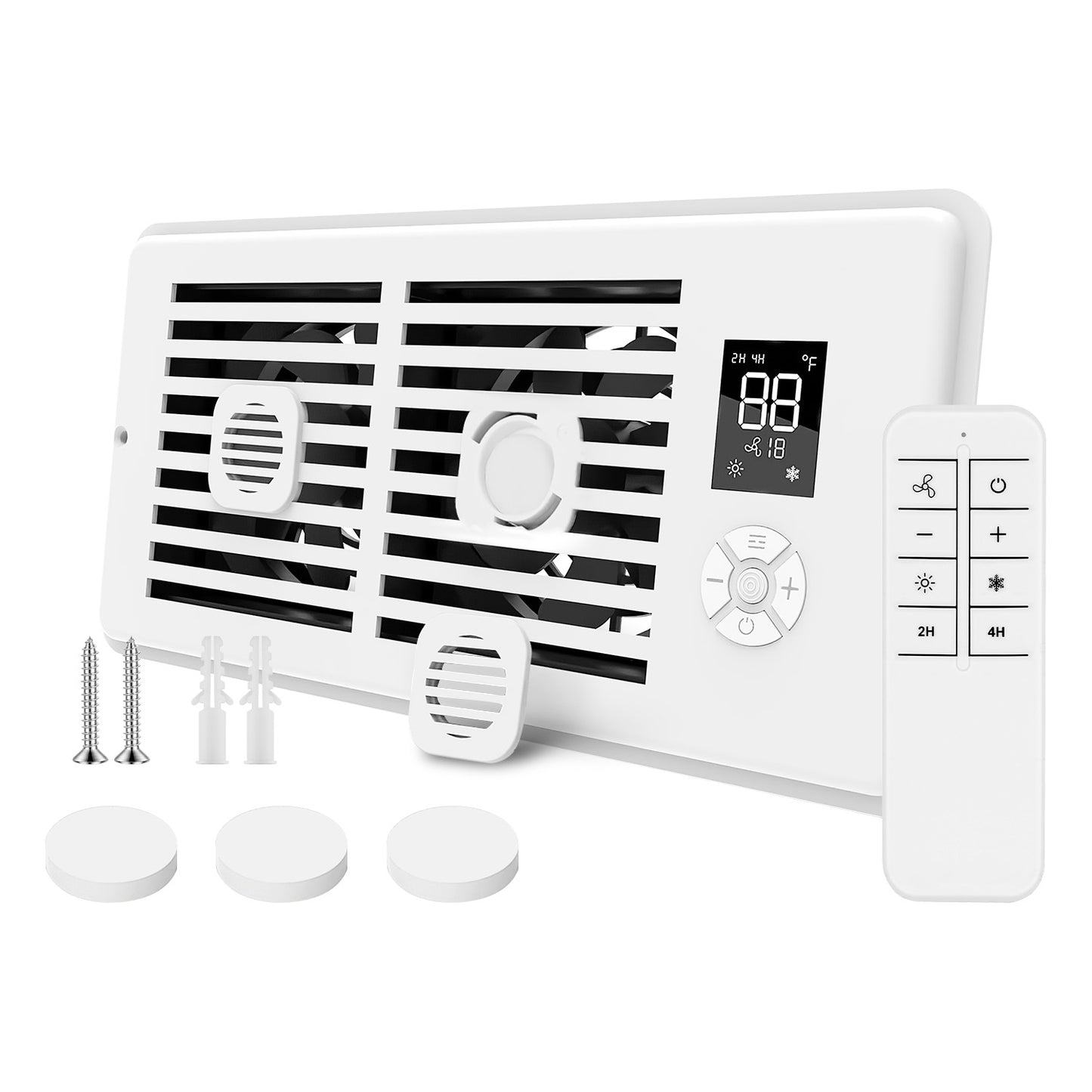 Register Booster Fan 4x10 with Smart Temperature Control