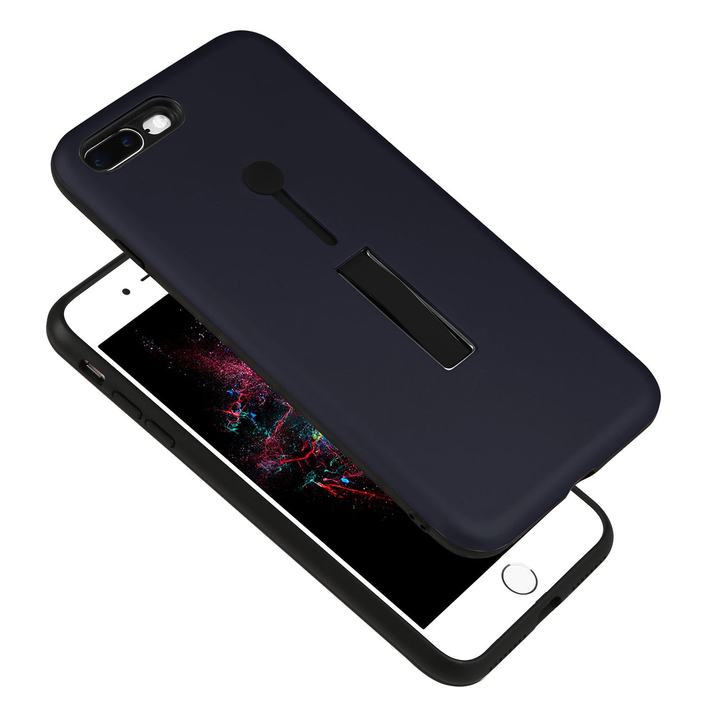 iPhone 8 Plus Case with Kickstand - Rugged Slim Snap-On