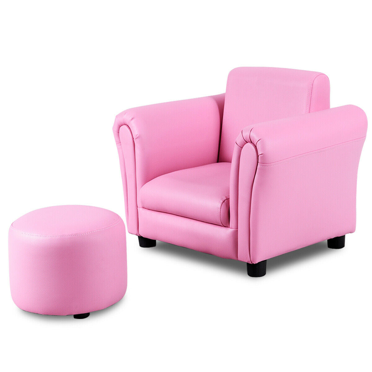 Kids Armrest Sofa with Ottoman