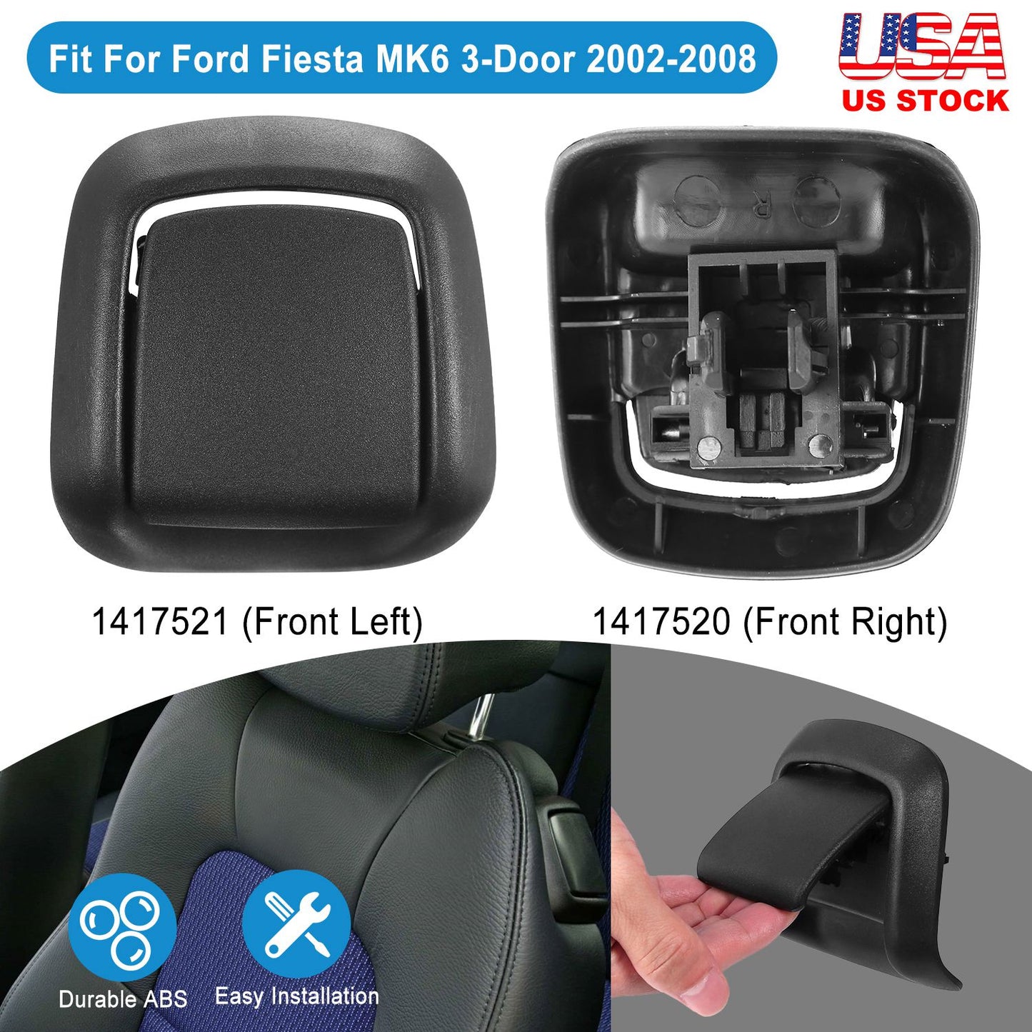 Seat Release Handles for Ford Fiesta MK6 2002-2008 (Pair)