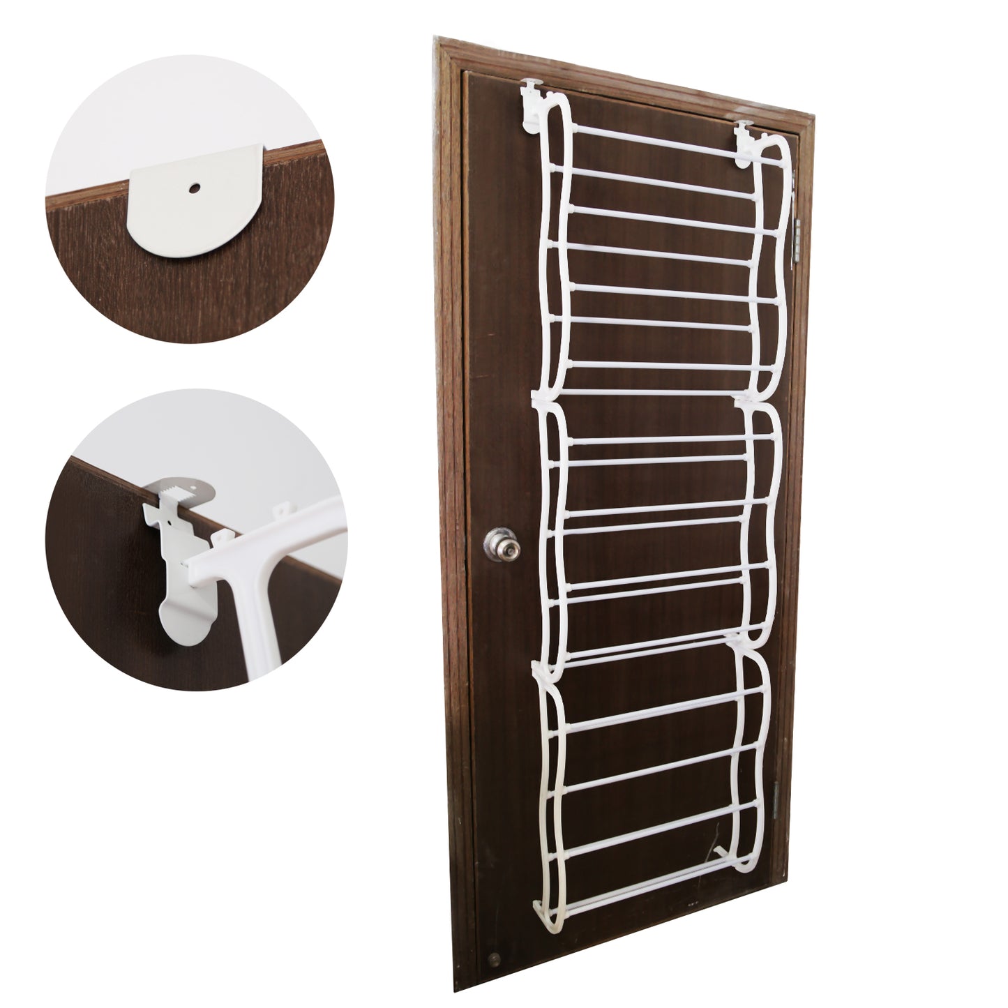 Over-The-Door Shoe Rack 12 Tier Organizer for 36 Pairs