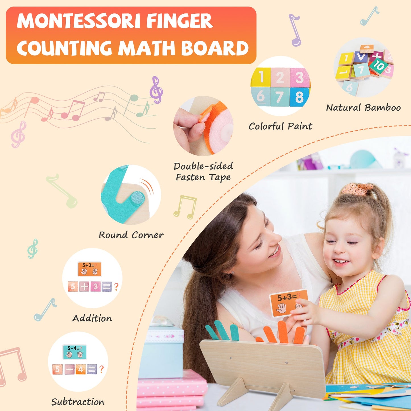 Talking Flash Cards & Math Board Set for Kids Ages 3+