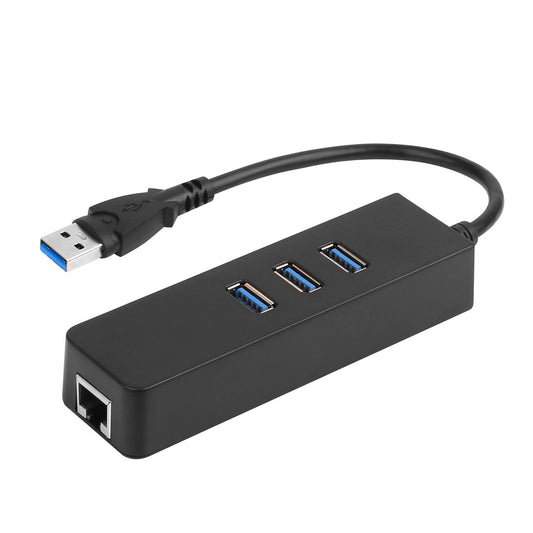 USB 3.0 Hub with Gigabit Ethernet Adapter - 3 Port