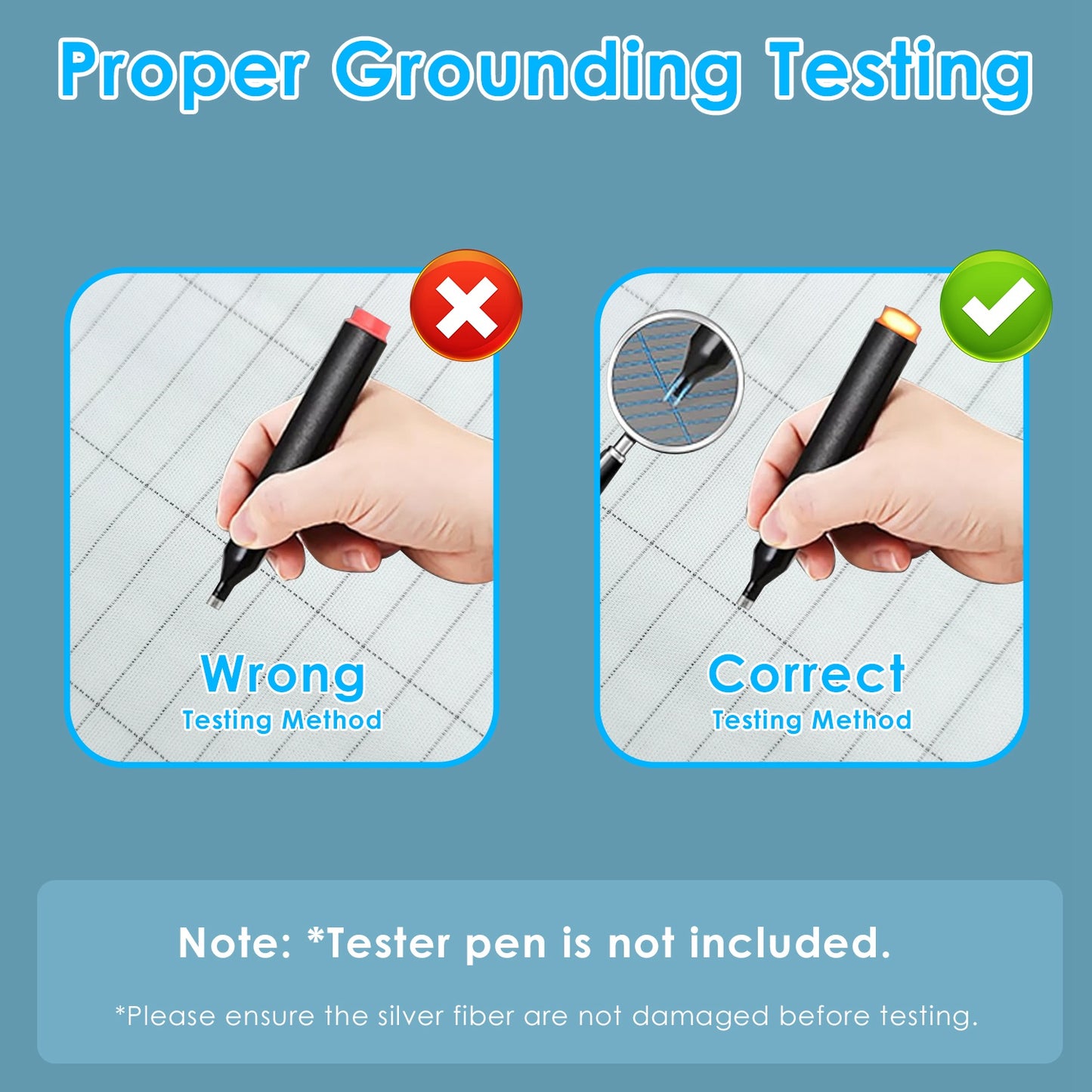 Grounding Sheet King Size Organic Cotton with Silver Fiber