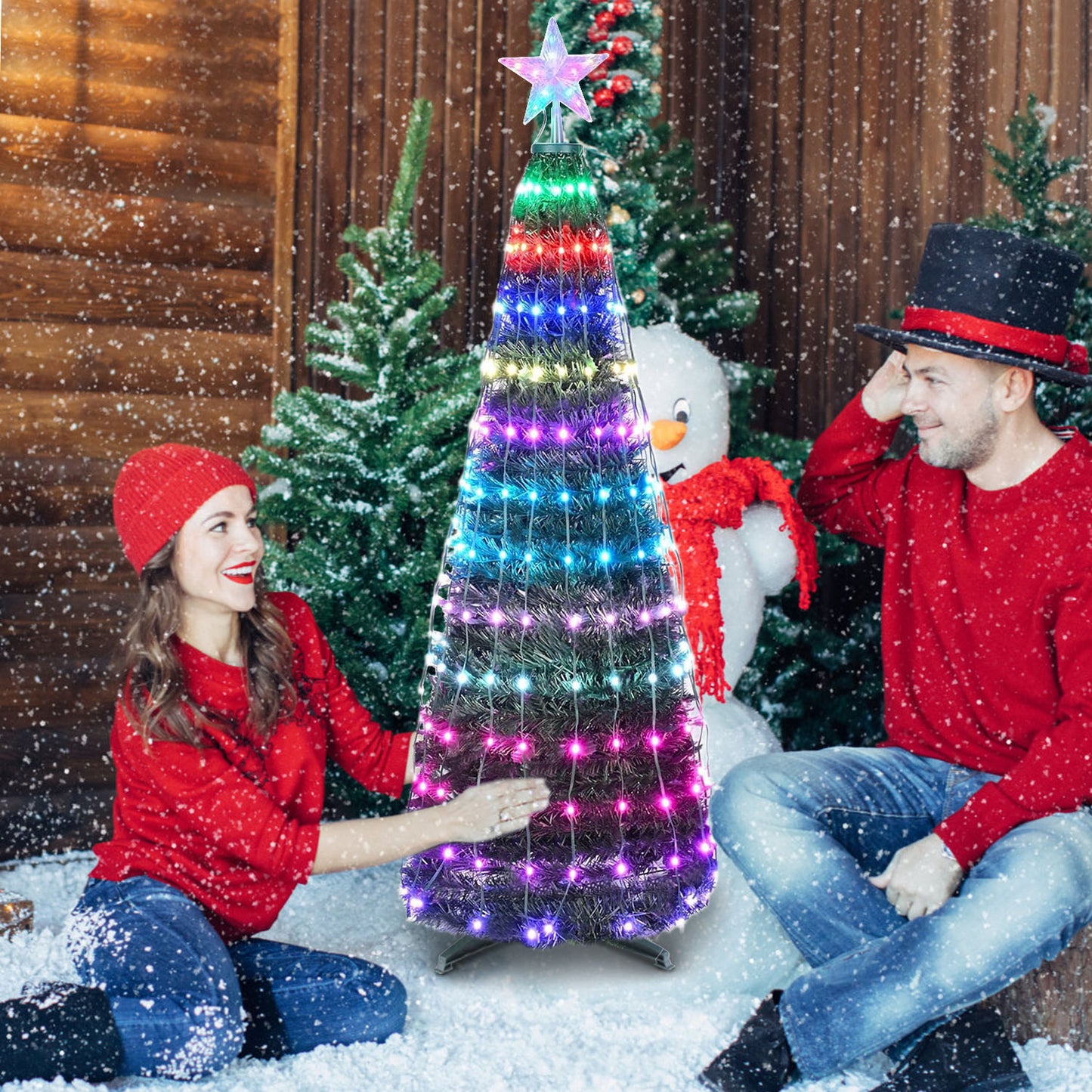 LED Christmas Tree Light 4.9FT with App & Remote Control
