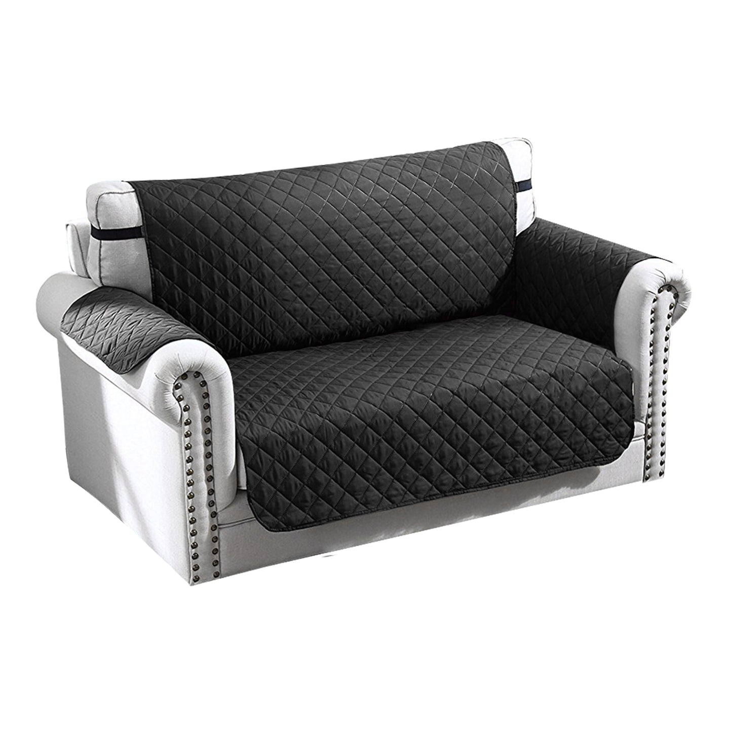 Reversible Sofa Cover with Elastic Straps - Water-Resistant
