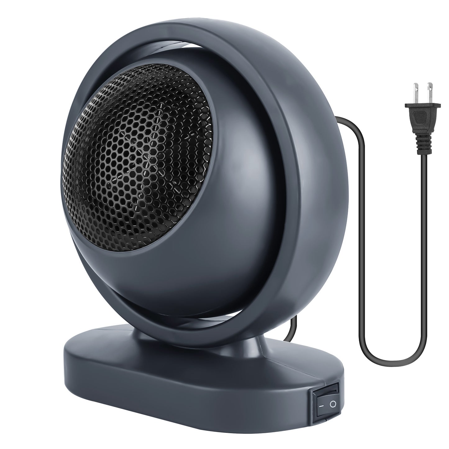 380W Portable Space Heater with 30° Tilt & Fast Heating