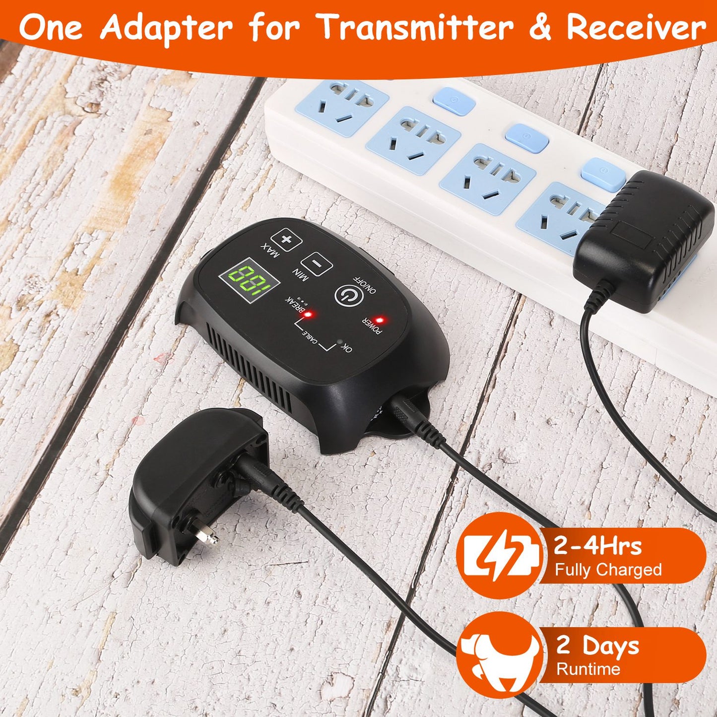 Underground Dog Fence System with Rechargeable Receiver