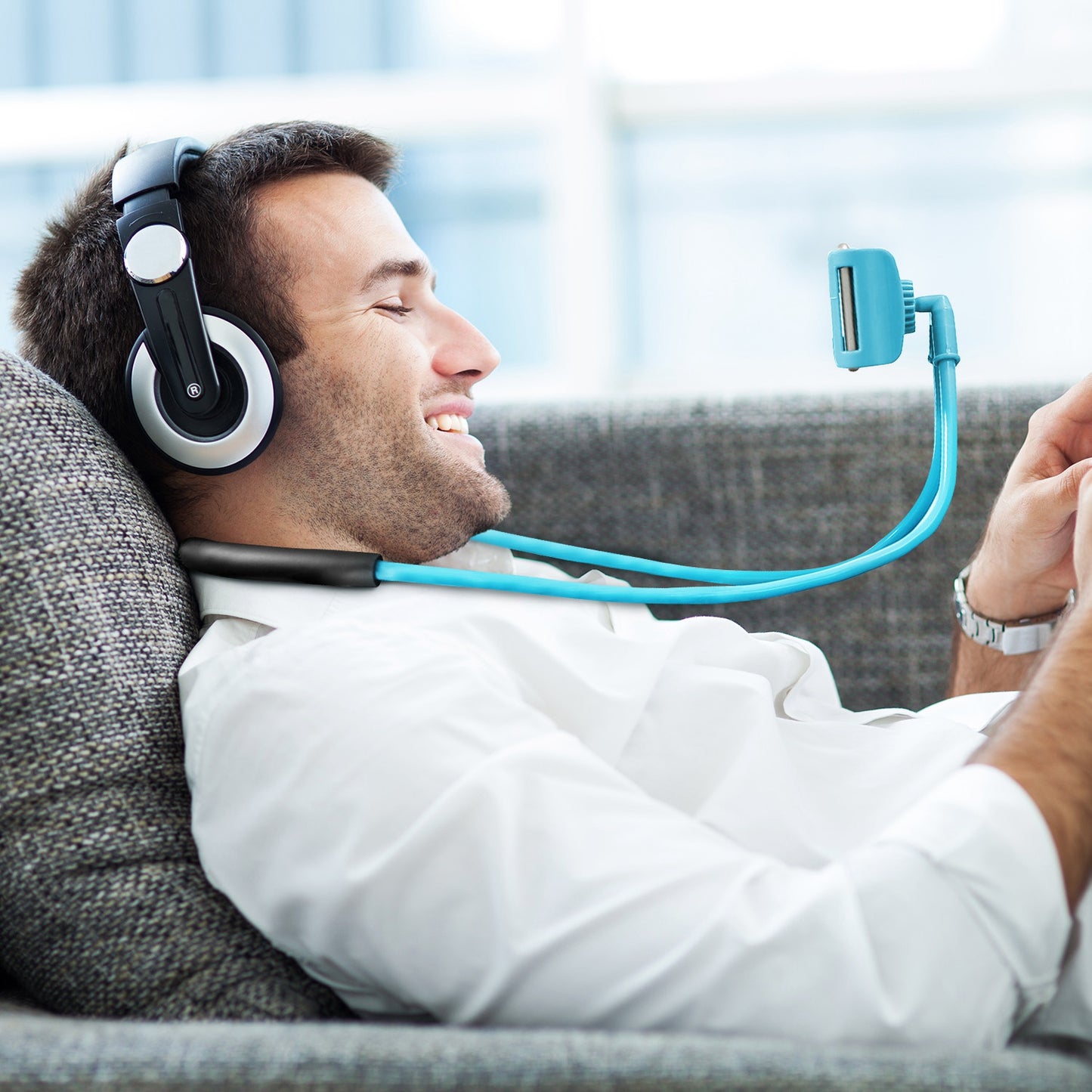 Flexible Gooseneck Phone Holder with 360° Rotation