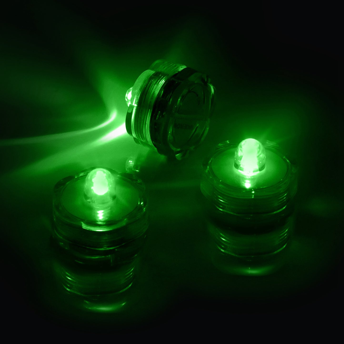 Submersible LED Tea Lights - Waterproof Battery Operated (3-Pack)