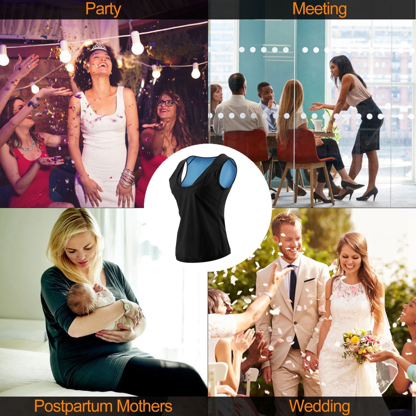 Women's Sweat Vest Waist Trainer for Workout & Sauna