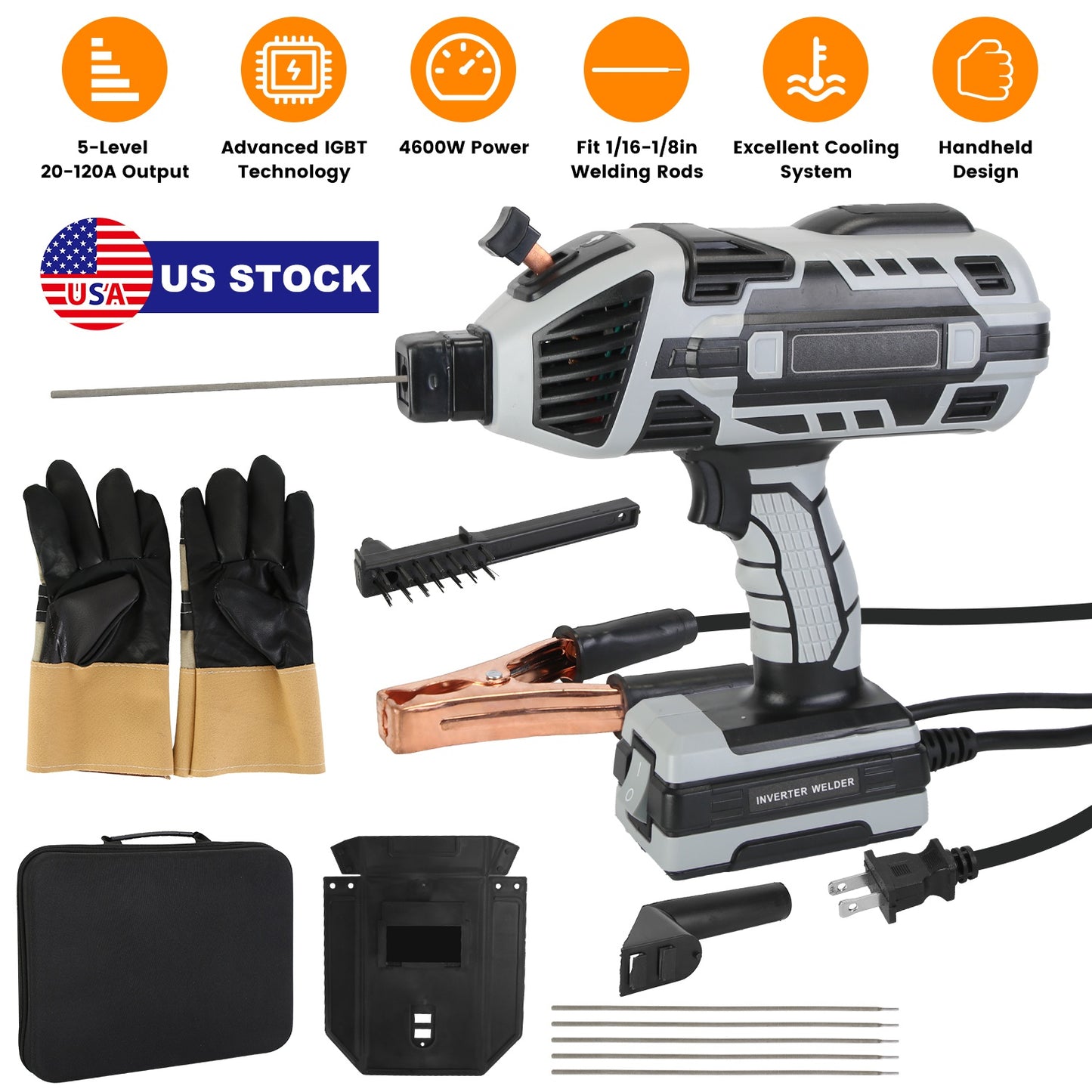 110V ARC Welder 120A Portable Stick Welding Machine with IGBT
