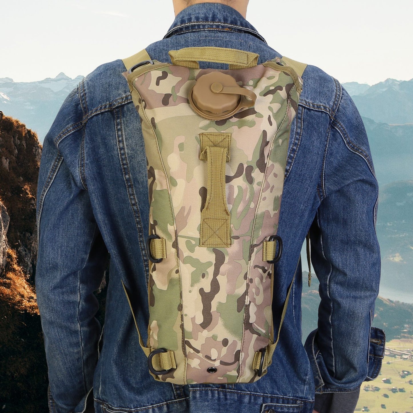 Tactical Hydration Pack with 3L Water Bladder