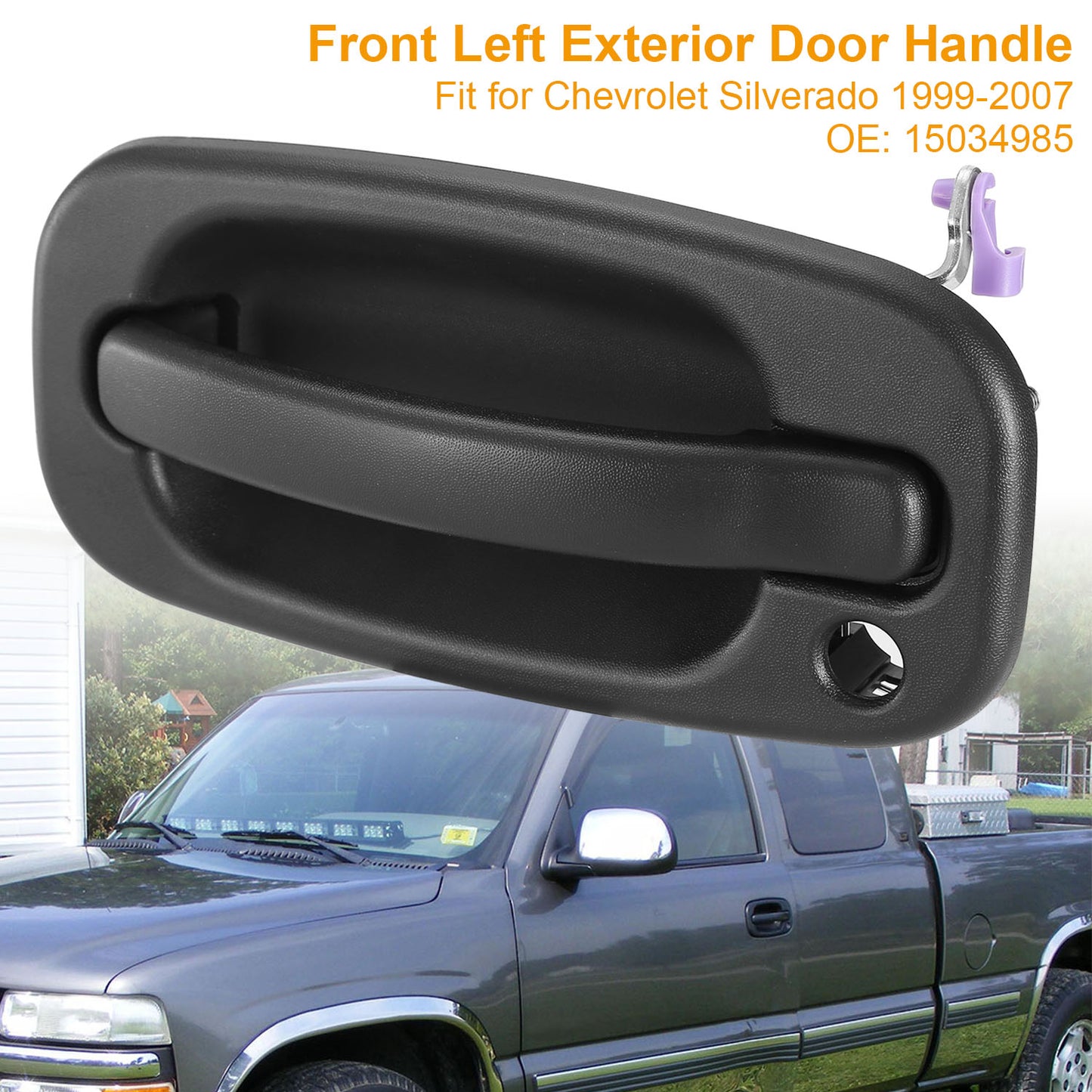 Front Left Exterior Door Handle for 1999-2007 Chevy Silverado