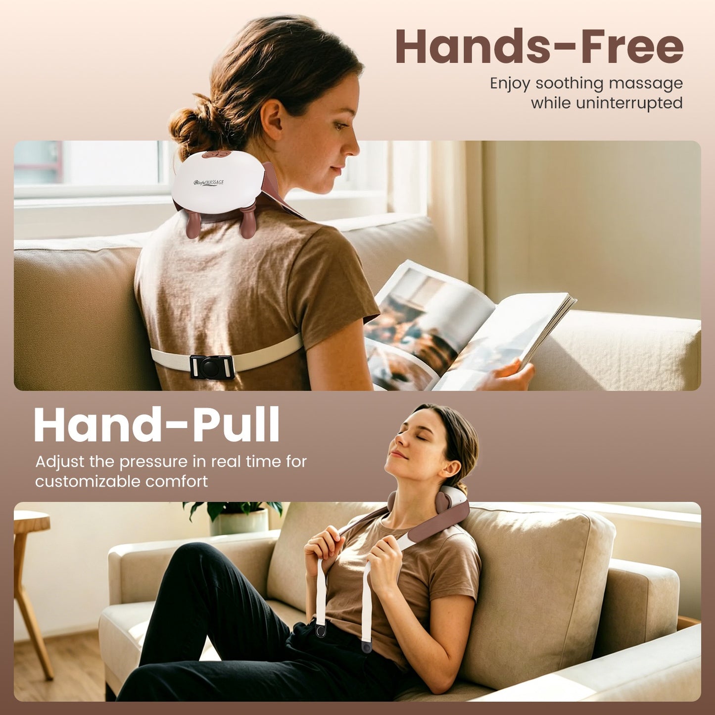 Cordless Neck Massager with Heat & Shiatsu Deep Tissue Kneading