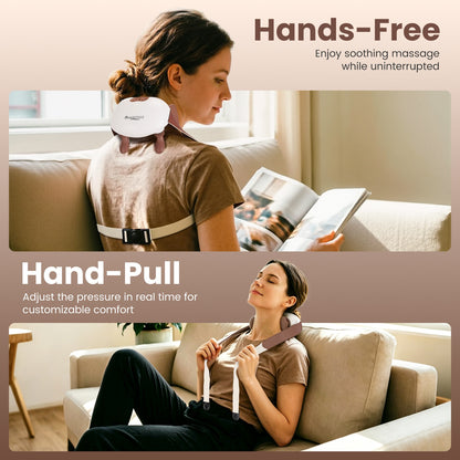 Cordless Neck Massager with Heat & Shiatsu Deep Tissue Kneading
