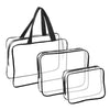 3Pcs Clear Travel Makeup Bags