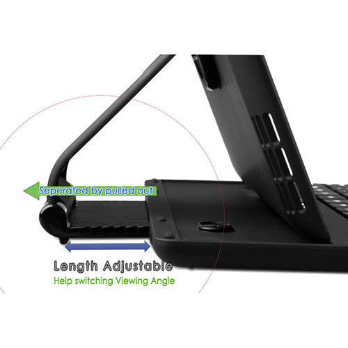 Aluminum Keyboard Case for iPad 2 & 3 with 360° Rotation