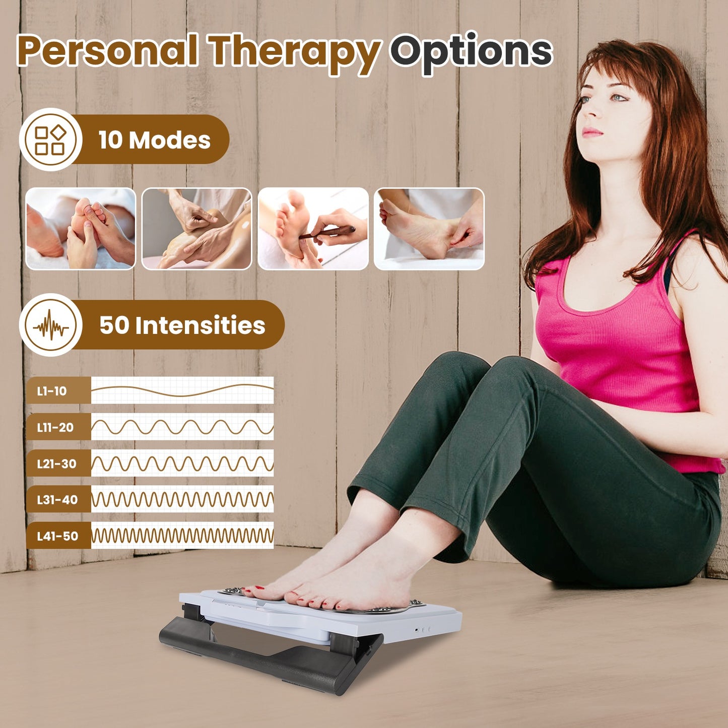 EMS Foot Massager with TENS Technology & Remote Control
