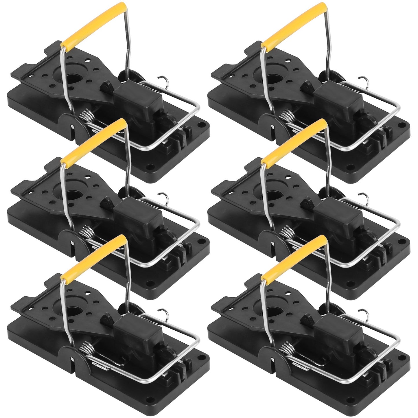 Reusable Mouse Traps 6-Pack with Sensitive Spring Trigger