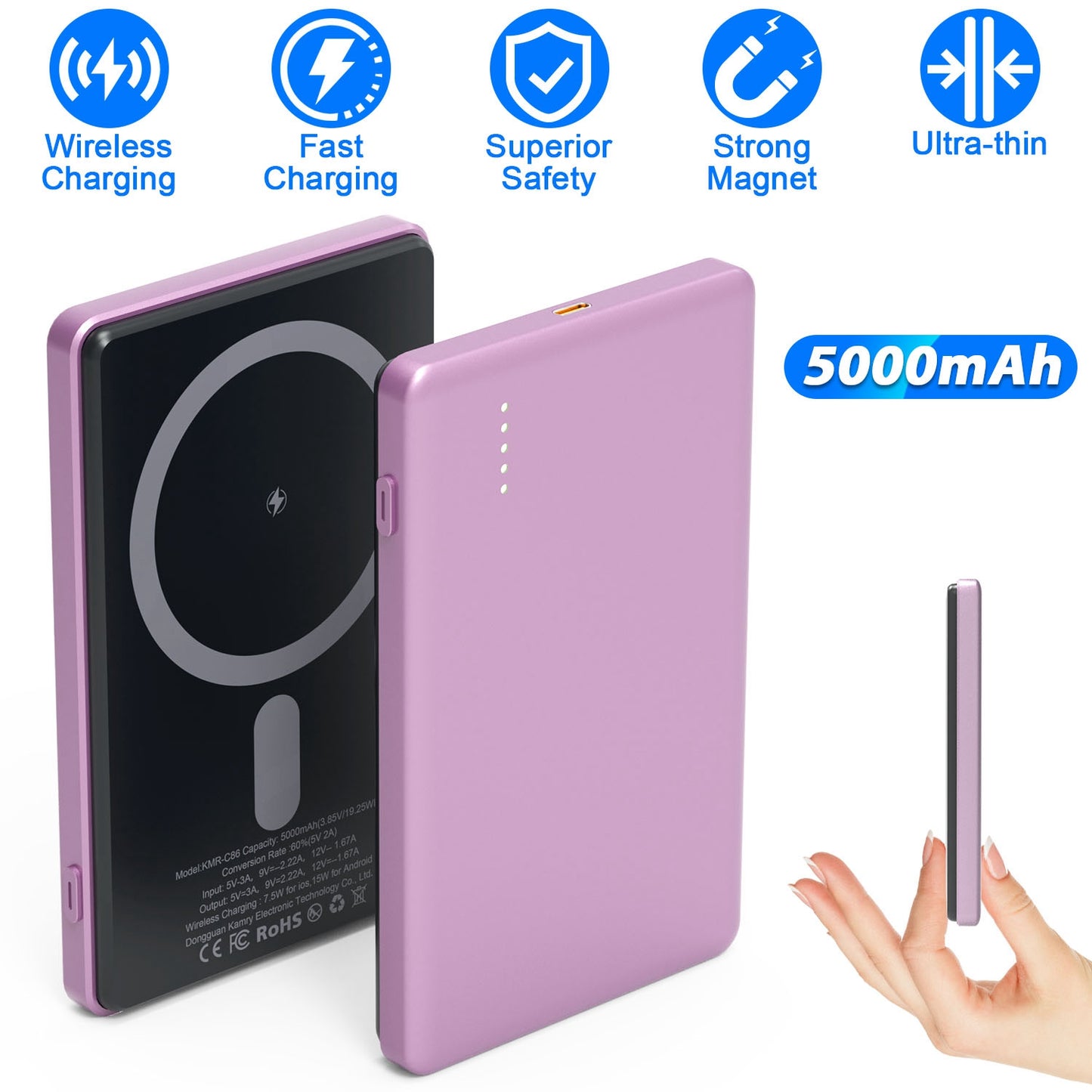 MagSafe Wireless Power Bank 5000mAh with PD20W Fast Charging