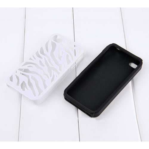 Zebra Print Hybrid Case for iPhone 4/4S with Screen Protector