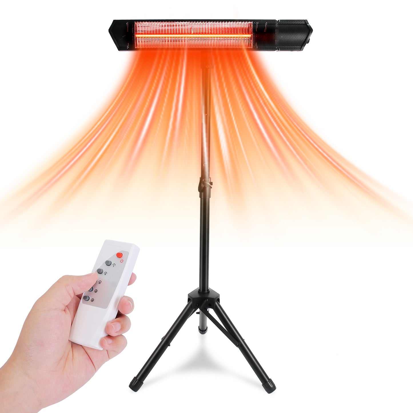 1500W Infrared Patio Heater with Adjustable Tripod Stand