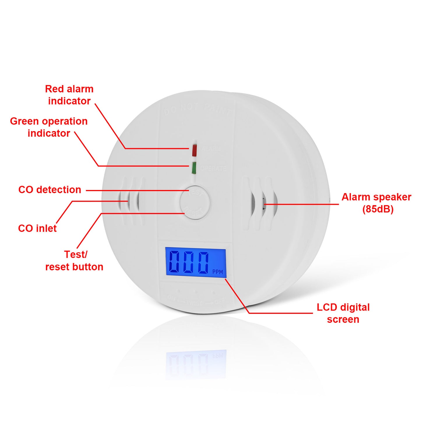 Carbon Monoxide Sensor Alarm