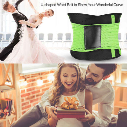 Waist Trainer Belt with Back Support - Adjustable Slimming Band