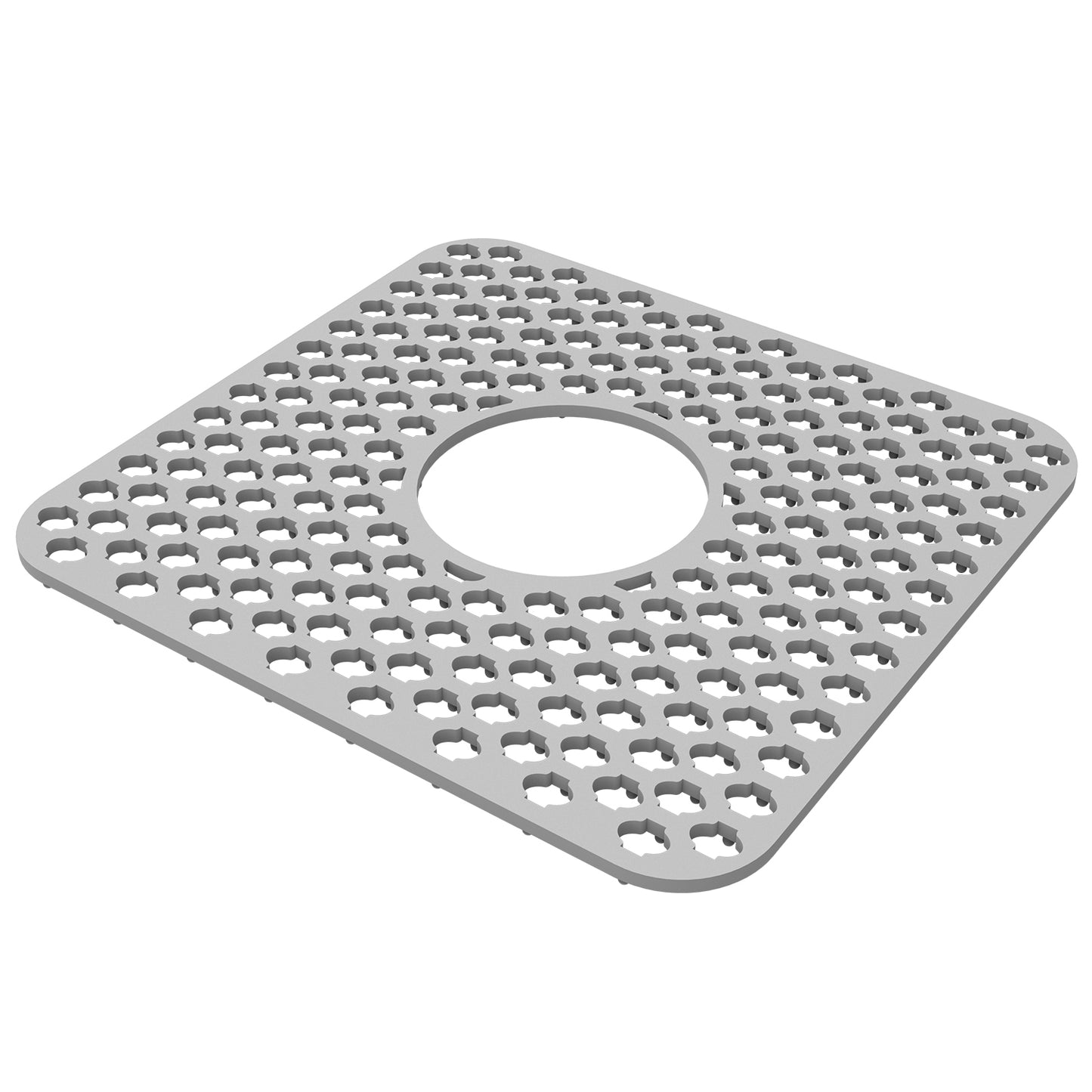 Silicone Sink Mat with Drain Hole - Non-Slip Kitchen Protector