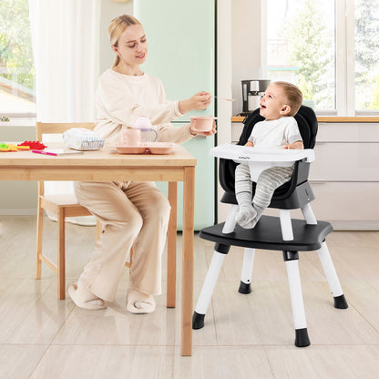 6-in-1 Convertible High Chair with Adjustable Tray