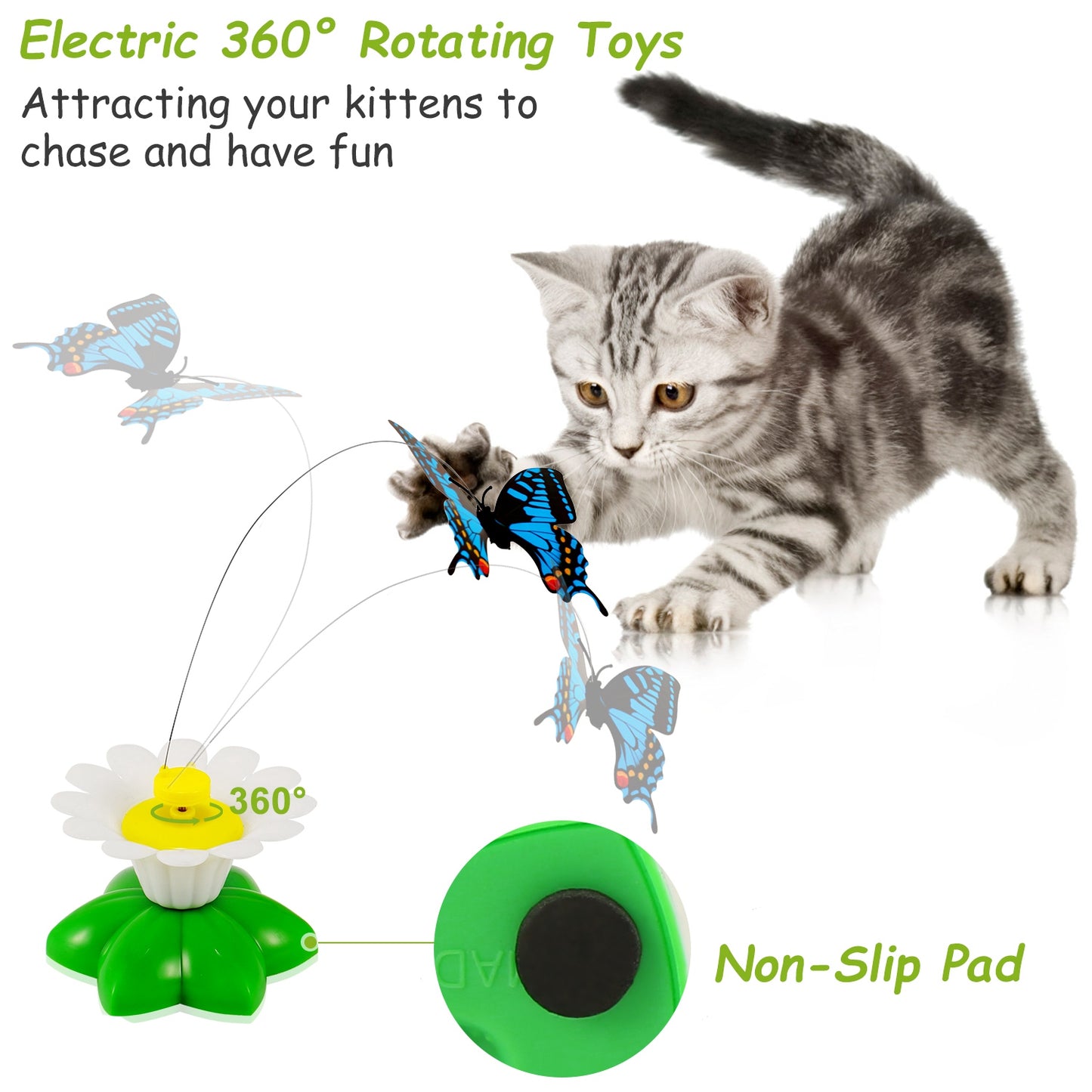 Cat Track Tower Toy 4-Layer Interactive Ball Chase Game