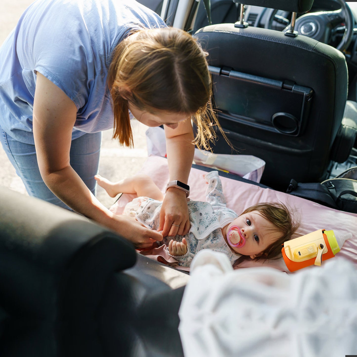 Portable Baby Bottle Warmer with 5 Temperature Settings