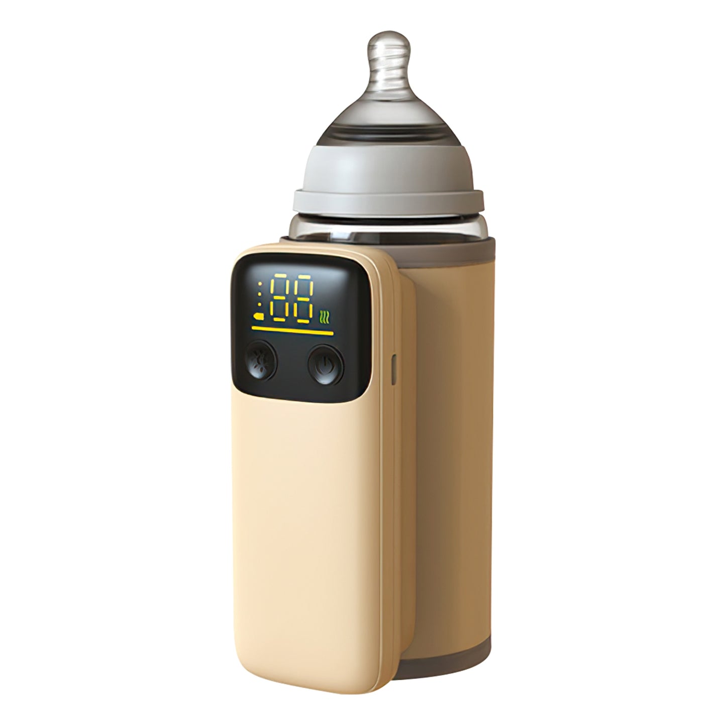 Portable Baby Bottle Warmer with Night Light & 6 Heat Levels