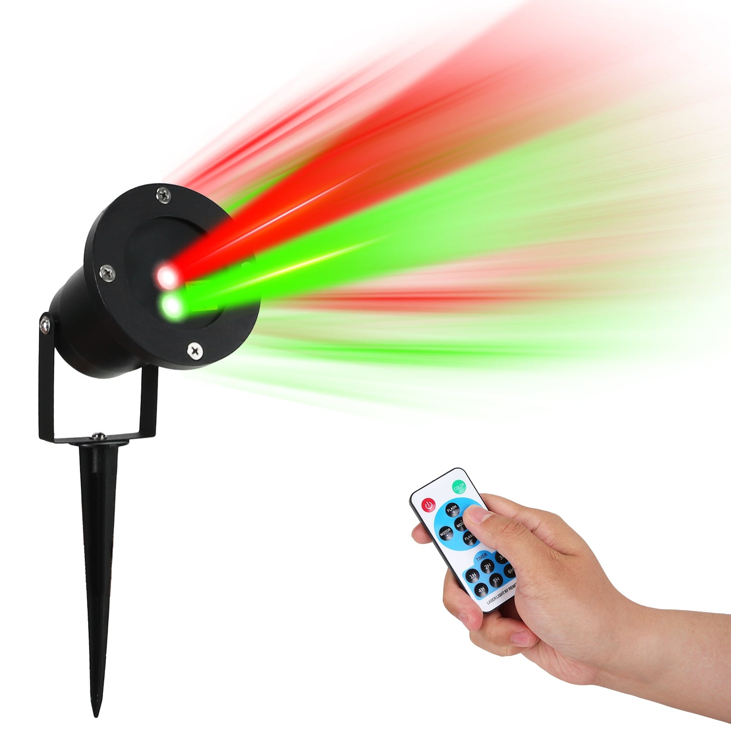 Outdoor Laser Projector Light with Red & Green Firefly Effects